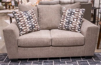 Triston-Peaks - Suede - Loveseat