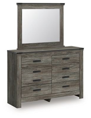 Frandern - Gray - Dresser And Mirror