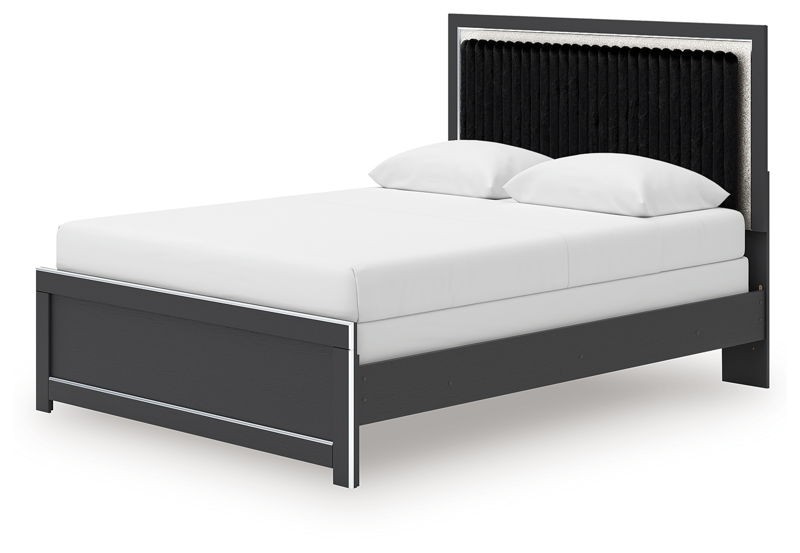 Zuraleus - King Upholstered Panel Bed - White