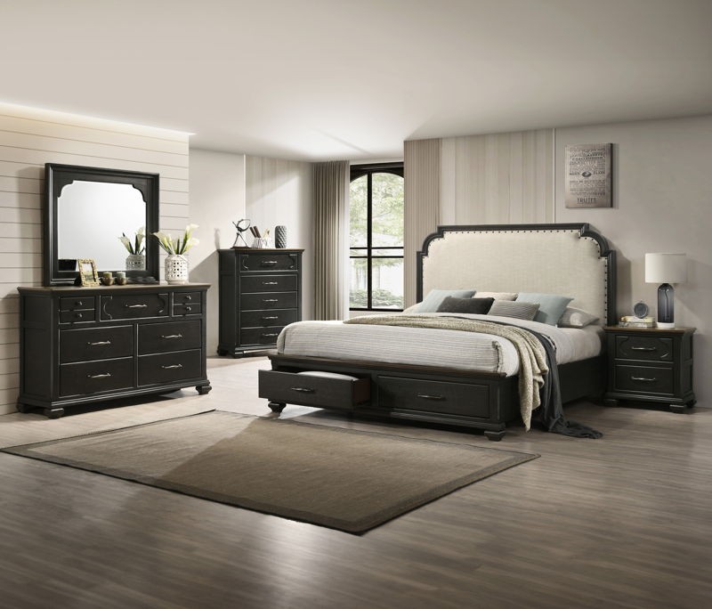 Hamilton - Queen 4 Piece Bedroom Set - Black