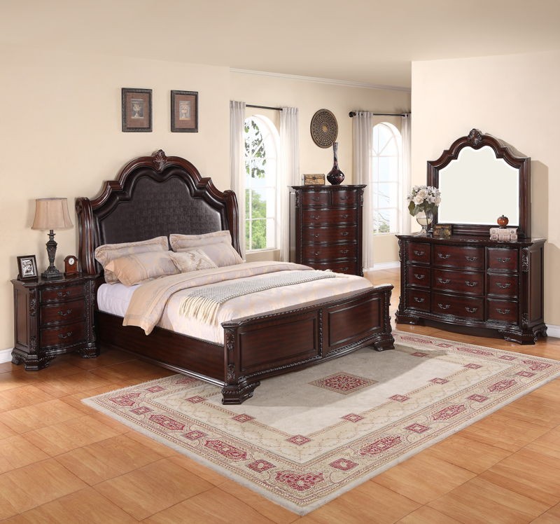 Sheffield - Queen 3 Piece Bedroom Set - Cherry