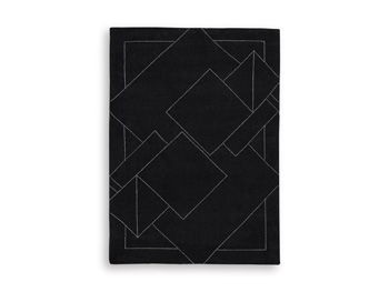 Marav - Black / White - Medium Rug
