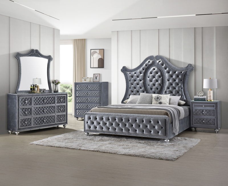 Cameo - Queen 5 Piece Bedroom Set - Gray