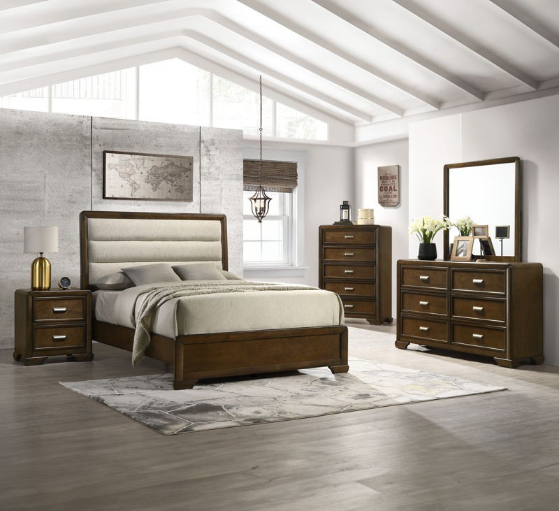 Coffield - King 4 Piece Bedroom Set - Brown