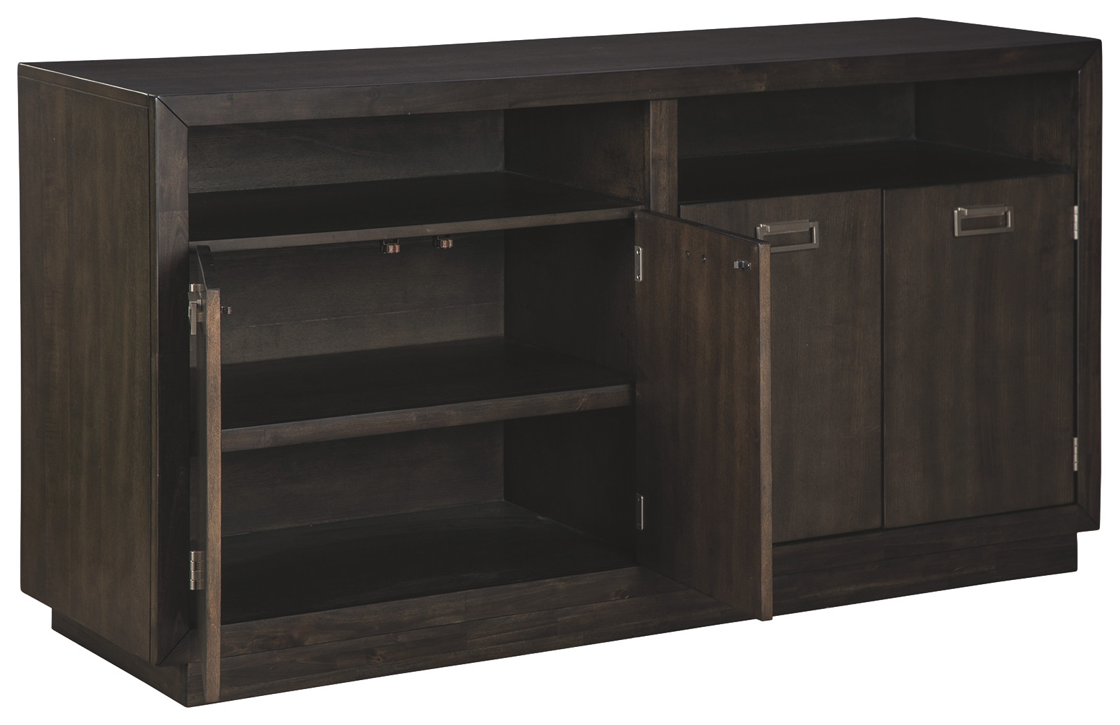 Hyndell Dark Brown Dining Room Server ROC City Furniture