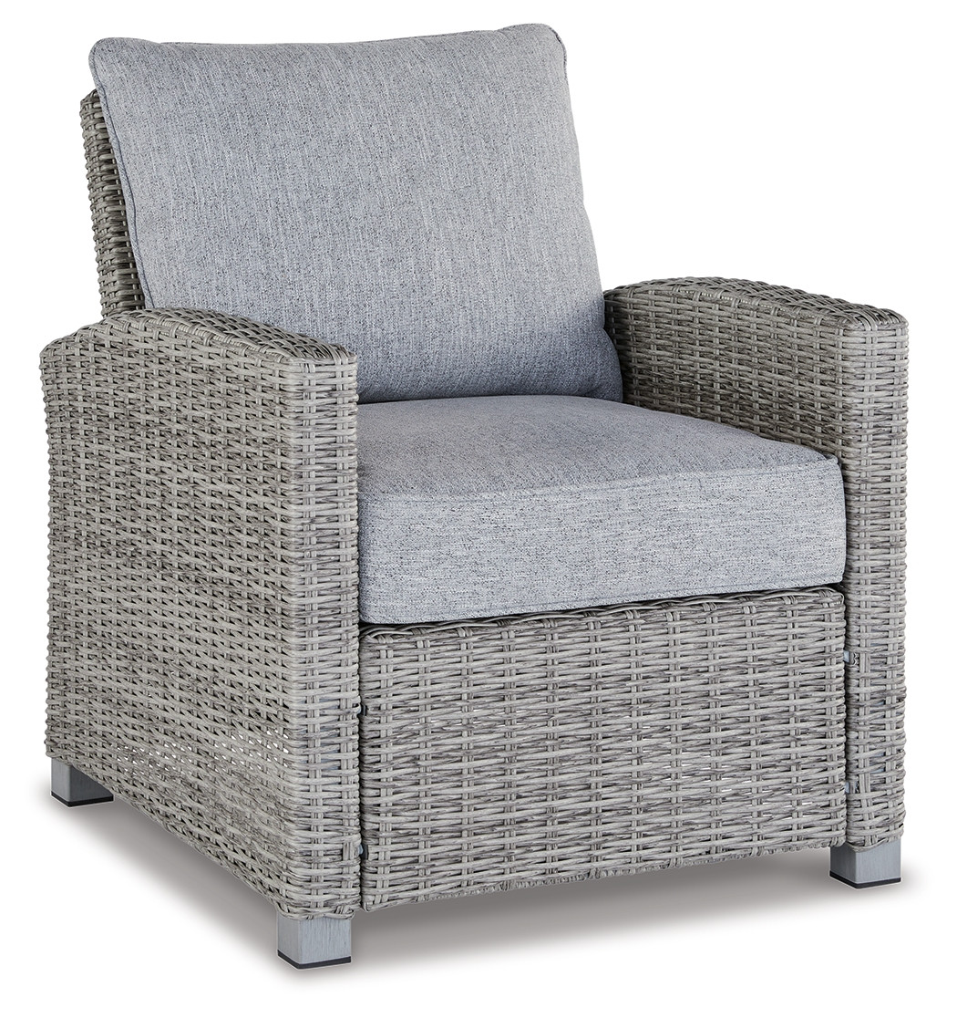 Naples Beach Light Gray Lounge Chair W/Cushion ROC City Furniture