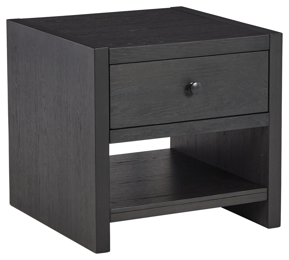 Foyland Black Square End Table ROC City Furniture