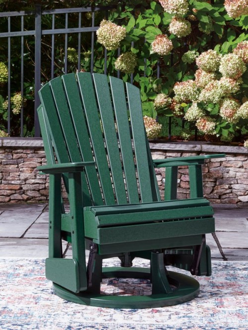 Shell Beach - Swivel Glider Chair - Green