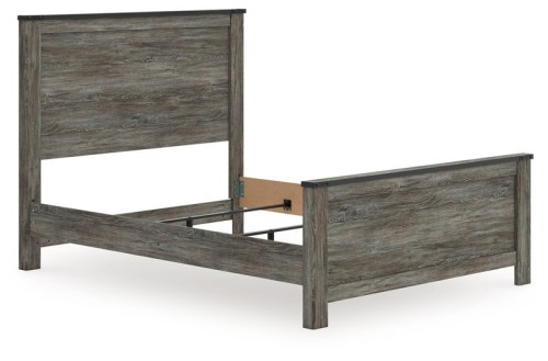 Frandern - Black / Gray - Queen Panel Bed