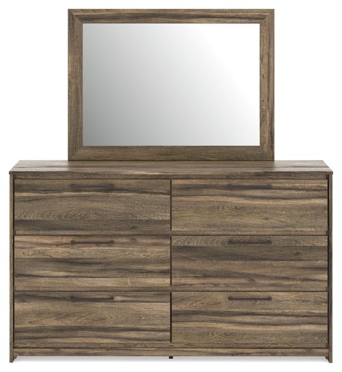 Elbrim - Brown - Dresser And Mirror