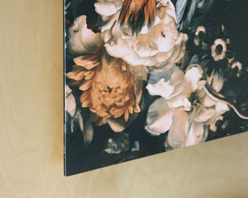 Valfer - Orange / Black / White - Wall Art