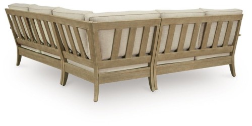 Clare View - Beige - 3-Piece Outdoor Sectional