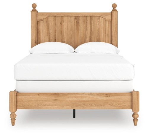 Aleaport - Warm Brown - King Panel Bed