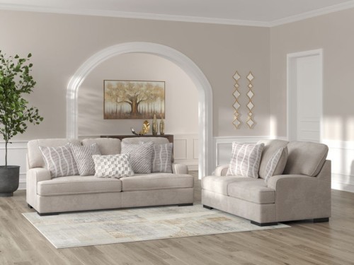 High Profile - Taupe - 2 Pc. - Sofa, Loveseat