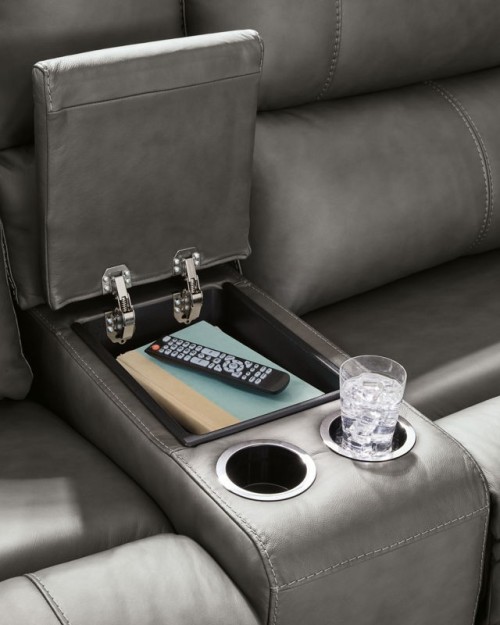 Bleckley - 6-Piece Power Reclining Sectional With LAF And RAF Recliners - Anchor