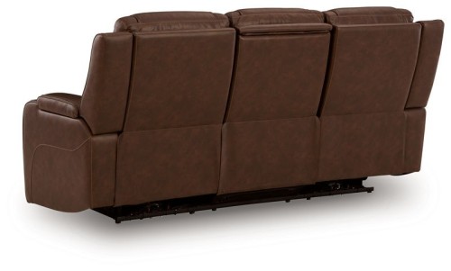 Knightington - Caramel - Power Reclining Sofa With Audio Seating