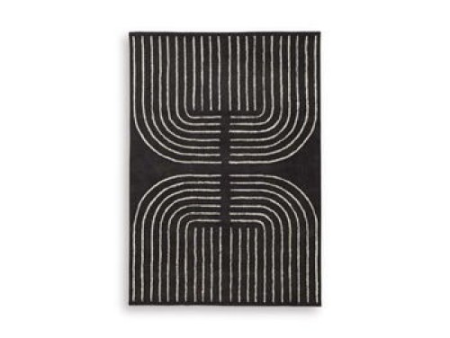 Eldonmore - Black / Ivory - Large Rug