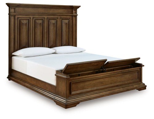 Frantanna - King Panel Storage Bed - Brown