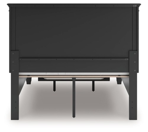 Lanolee - Black - Queen Panel Storage Bed