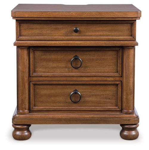 Rowlenstown - Antique White - Three Drawer Night Stand