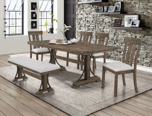 Quincy - 5 Piece Dining Room Set - Brown