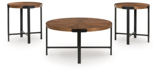 Crosstrail - Brown - Occasional Table Set (Set of 3)
