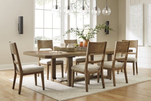 Cabalynn - Oatmeal / Light Brown - Dining Uph Side Chair (Set of 2)