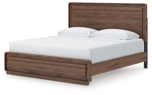 Fortlorn - California King Panel Bed - Walnut Brown