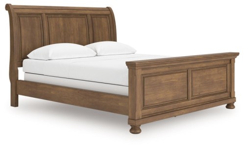 Feddinger - Medium Brown - King Sleigh Bed