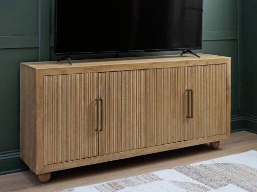 Niam - Light Antique Beige - Accent Cabinet