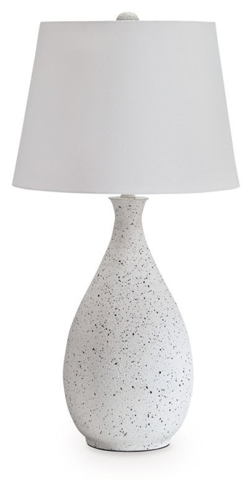 Wyattford - White / Black - Metal Table Lamp