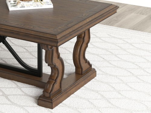 Maylee - Dark Brown - Rectangular Cocktail Table