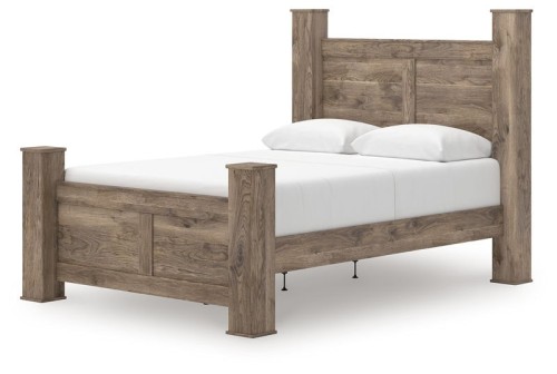 Rusticott - Brown - Queen Poster Bed