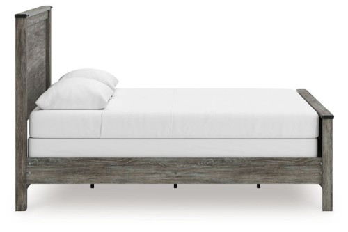 Frandern - Black / Gray - Queen Panel Bed