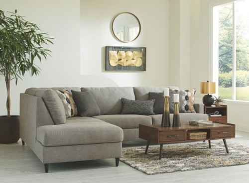 Santasia - Granite - Right Arm Facing Corner Chaise 2 Pc Sectional