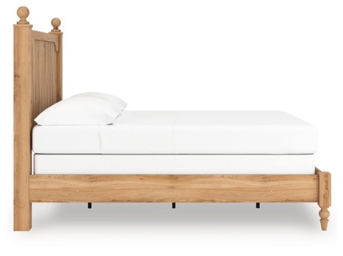 Aleaport - Warm Brown - King Panel Bed