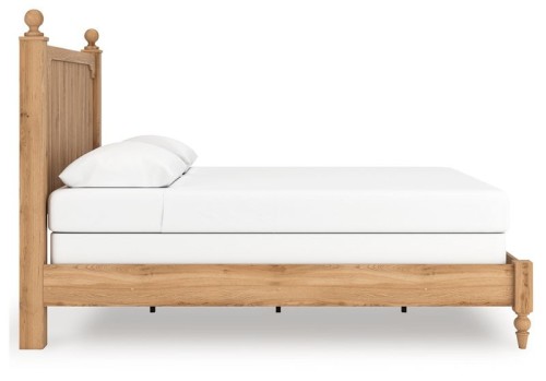 Aleaport - Warm Brown - King Panel Bed