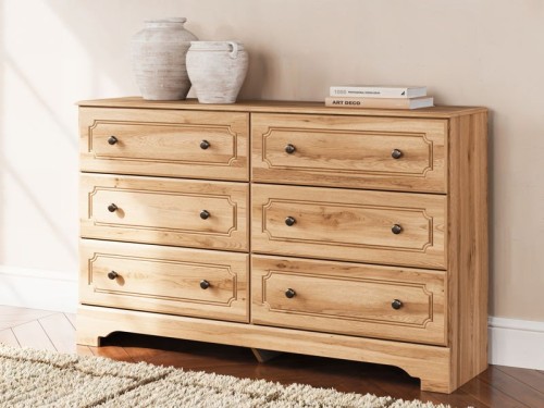 Aleaport - Warm Brown - Dresser and Mirror
