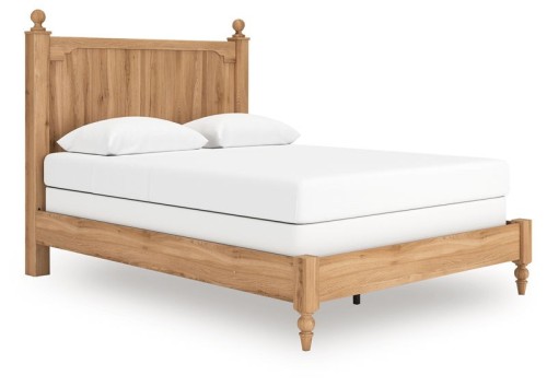 Aleaport - Warm Brown - King Panel Bed