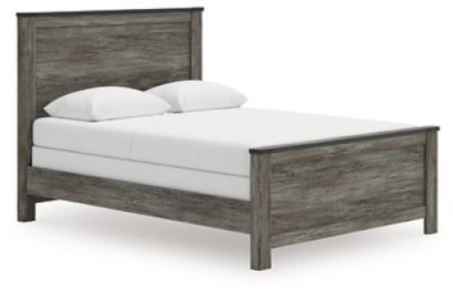 Frandern - Black / Gray - Queen Panel Bed
