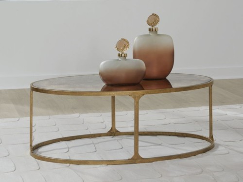 Korajane - Antique Gold - Round End Table