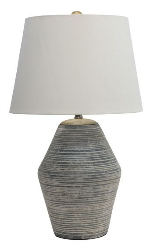 Lawrock - Antique Blue - Terracotta Table Lamp