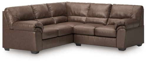 WillowBend - Umber - 3-Piece Sectional With LAF Sofa With Corner Wedge