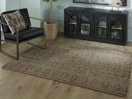 Merrittman - Brown / Ivory - Medium Rug