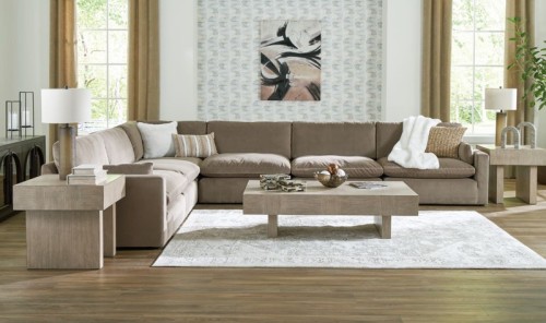Sophie - Cocoa - 6-Piece Sectional With Raf Corner Chaise