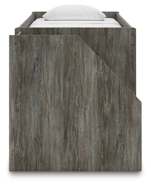 Frandern - Gray - Twin Loft Bed With Drawer Storage