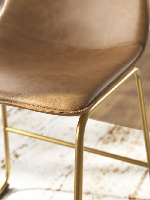 Ciabori - Toast / Gold - Dining Upholstered Side Chair (Set of 2)
