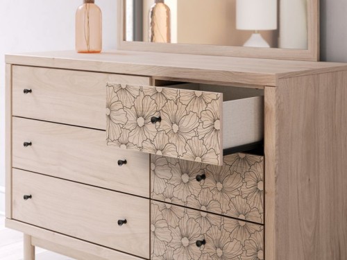 Arloster - Tan - Six Drawer Dresser