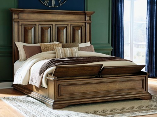 Frantanna - King Panel Storage Bed - Brown