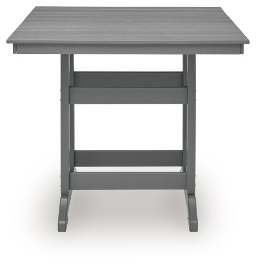 Sanctuary Beach - Square Counter Table With Umbrella Option - Dark Gray